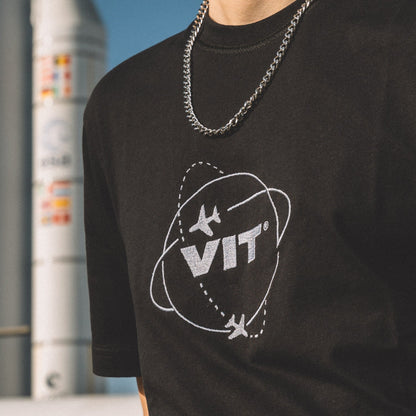 T-shirt Black Airline
