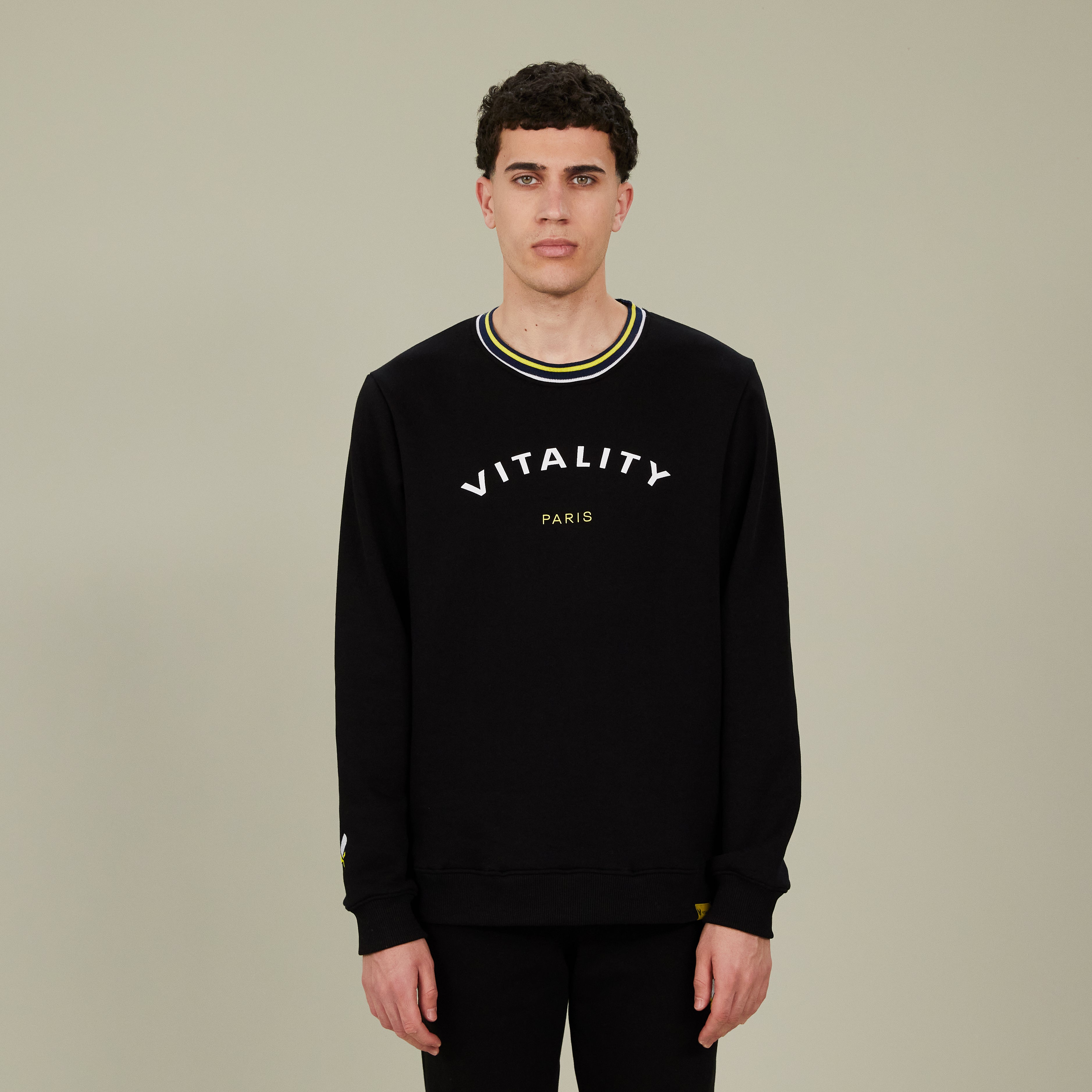 Black Vitality printed sweatshirt