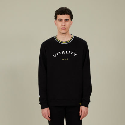 Black Vitality printed sweatshirt