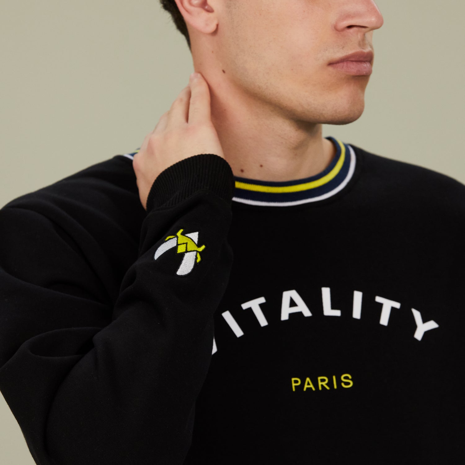 Black Vitality printed sweatshirt