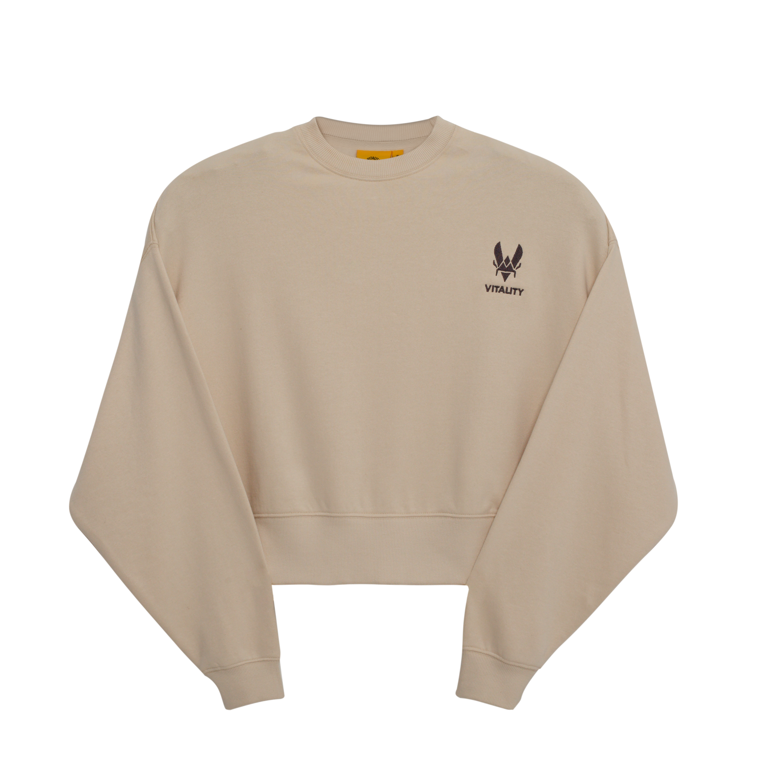 Beige Crewneck Crop for women