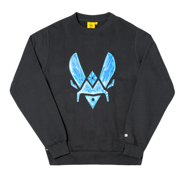 VR × CYBERPUNK CREWNECK / Black XL NØИSENSE X CYBERPUNK