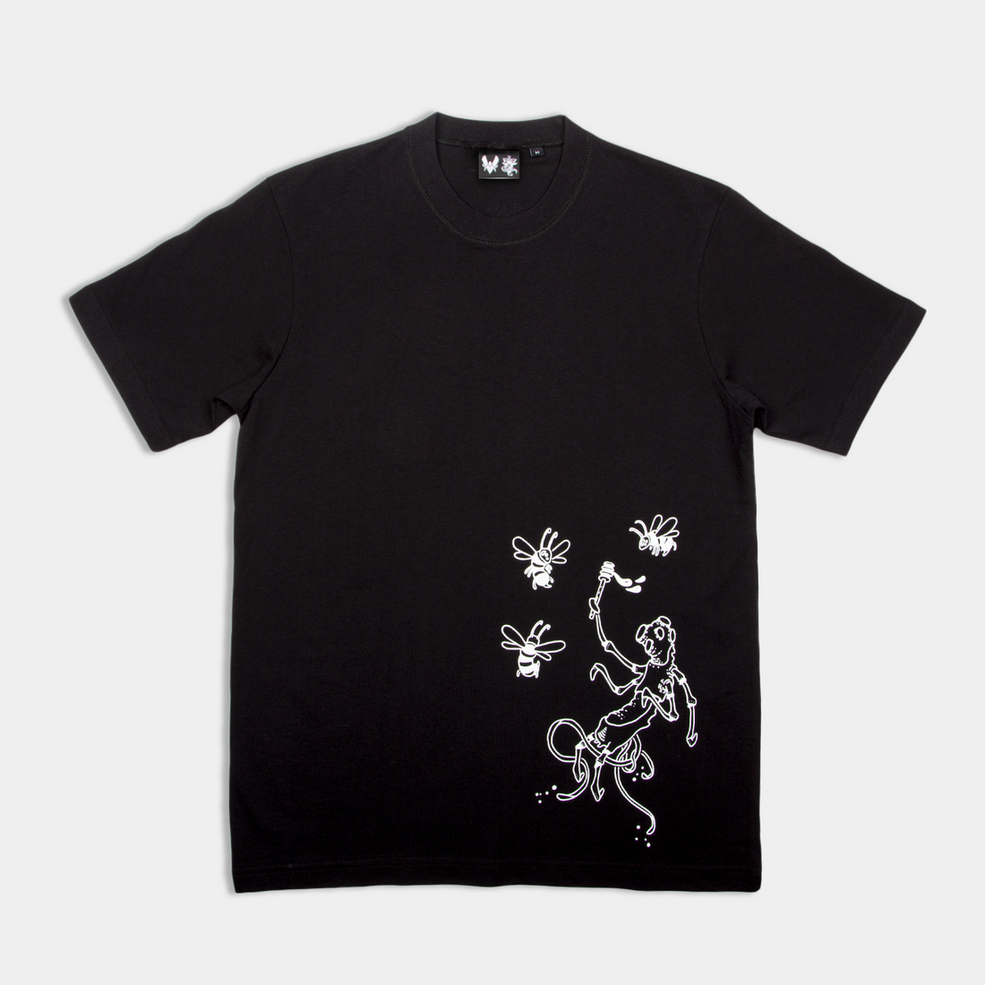 V-shirt Fleuwr noir