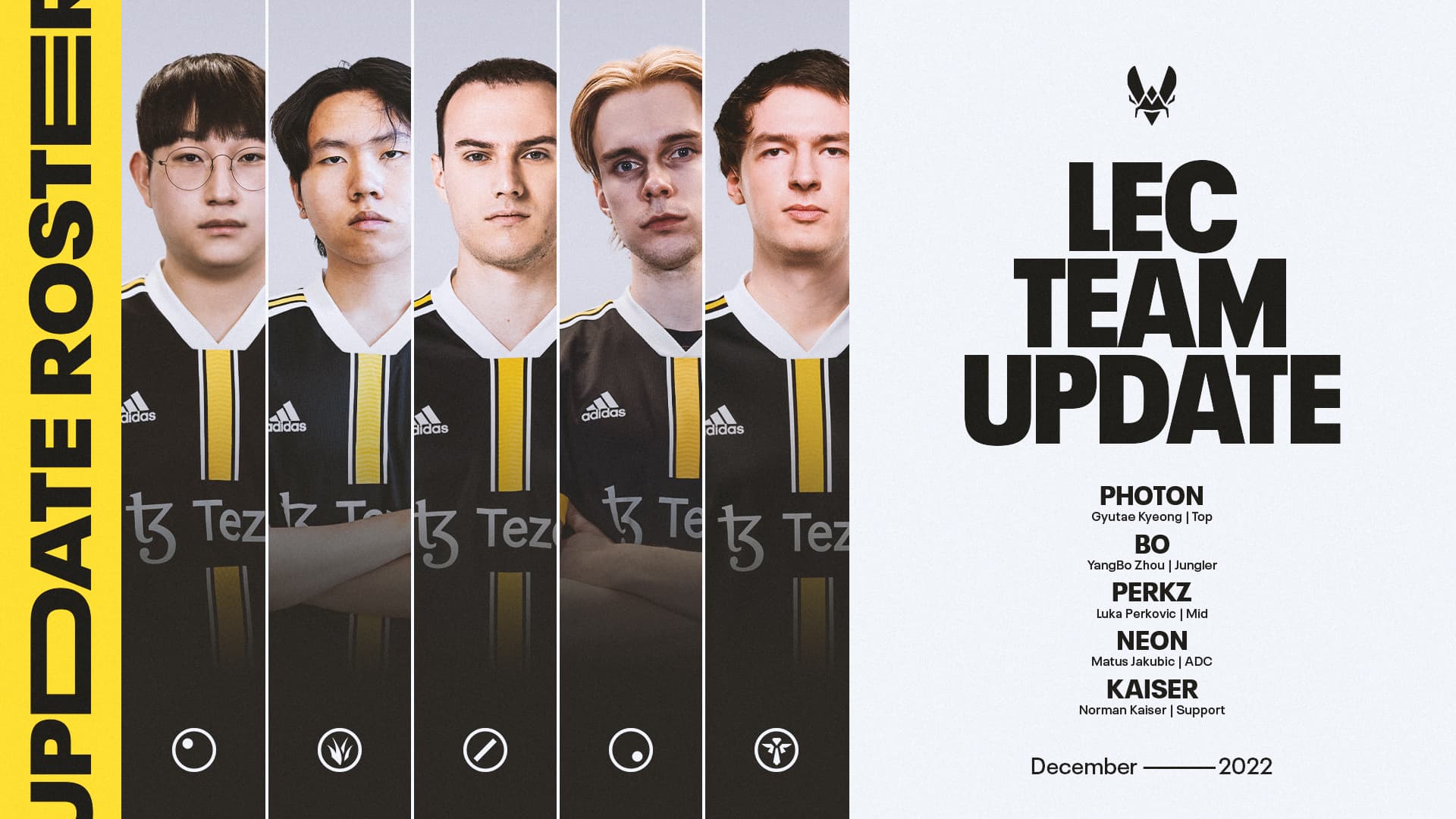 TEAM VITALITY UNVEILS ITS 2023 ROSTERS FOR THE LEAGUE OF LEGENDS EMEA
